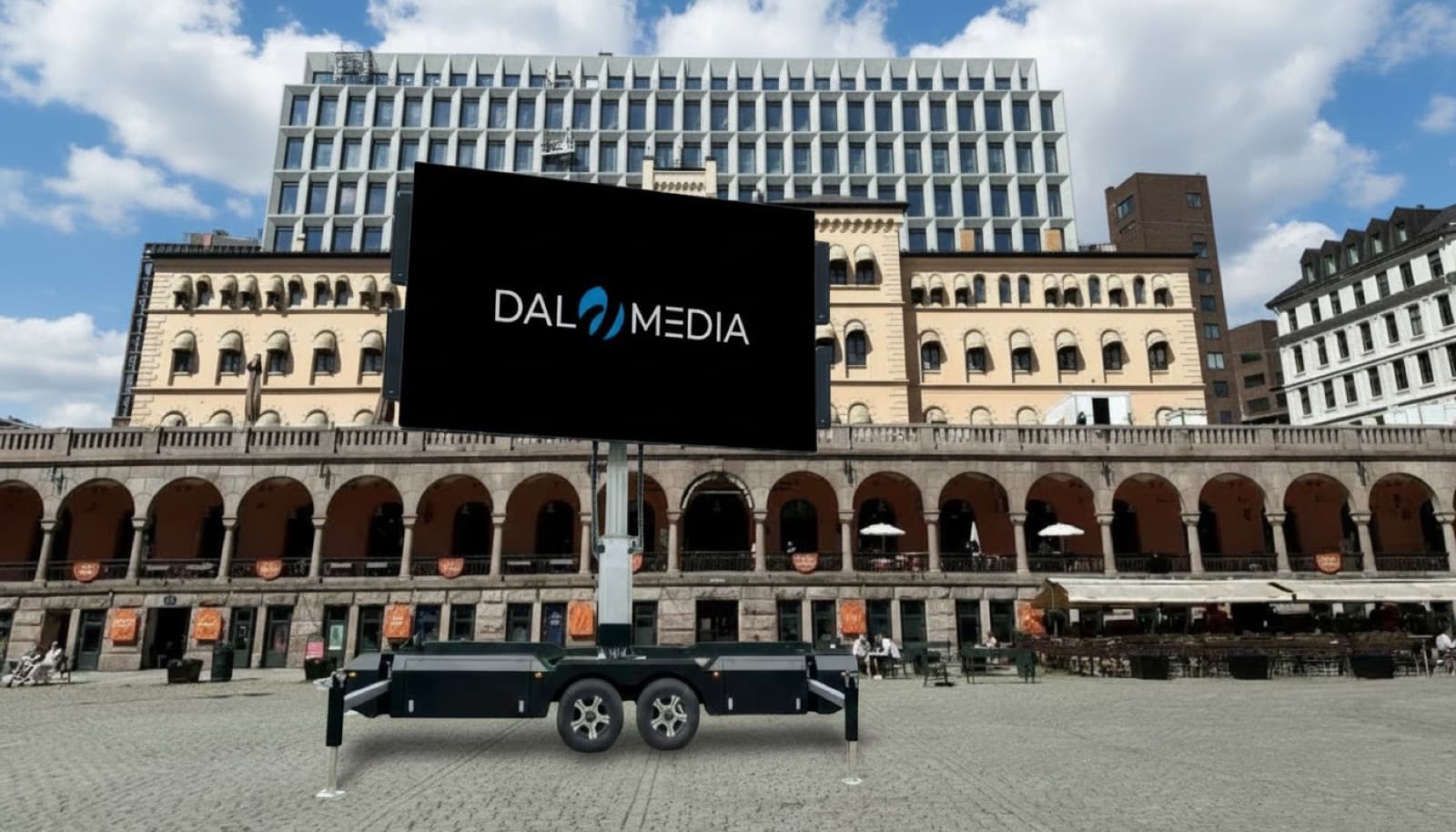 Dal.engineering mobilskjerm – norskutviklet utendørs LED-skjerm