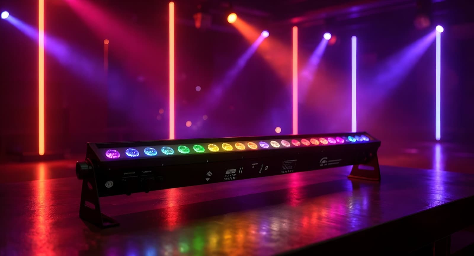 Luminus Bar IP65 – trådløs batteridrevet LED-eventbelysning til leie