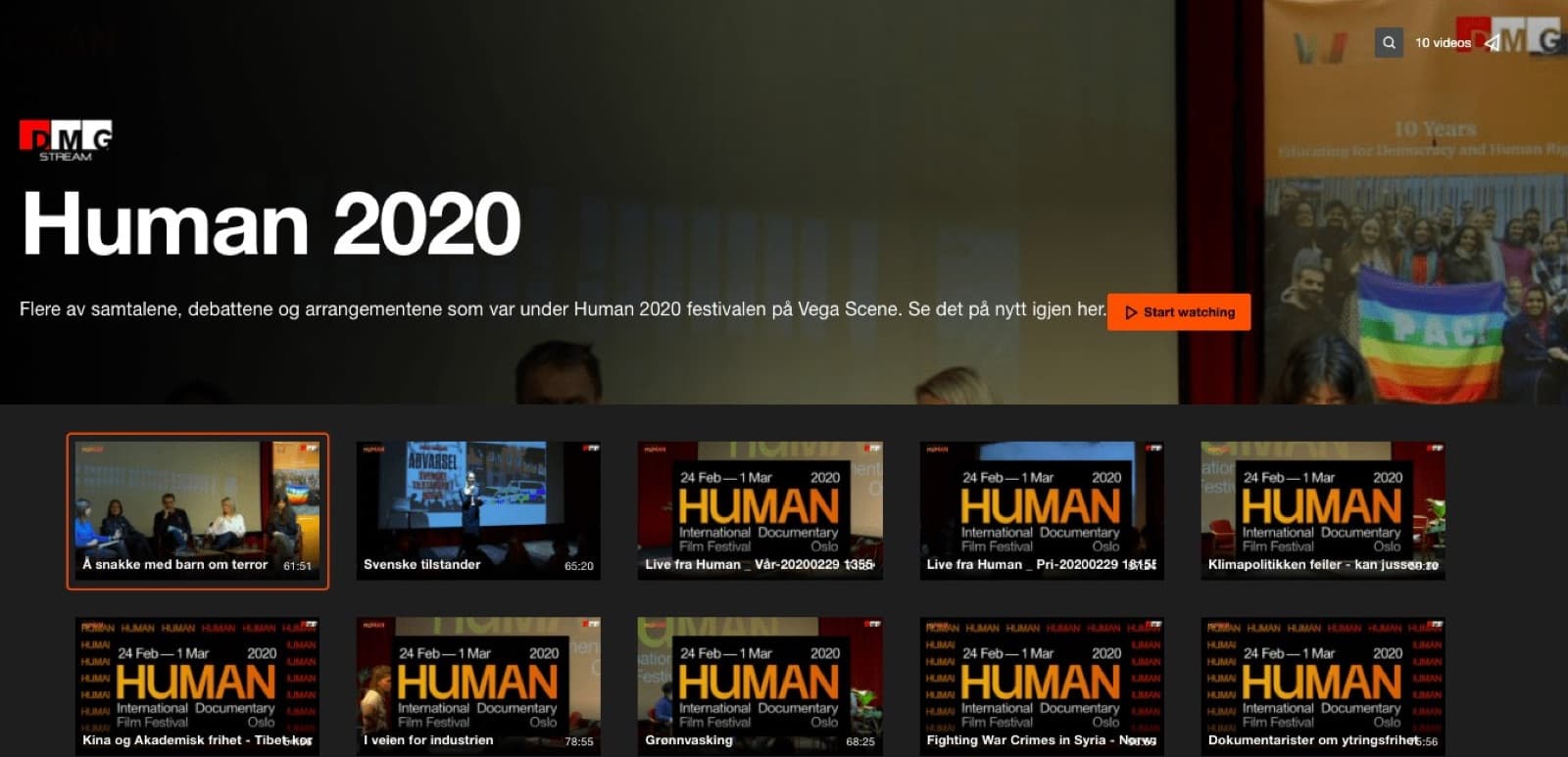 Reprise av Human Festivalen 2020 – Se samtalene på nytt